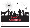 Big Square Scene Nativity To From Christmas Hang Tag
